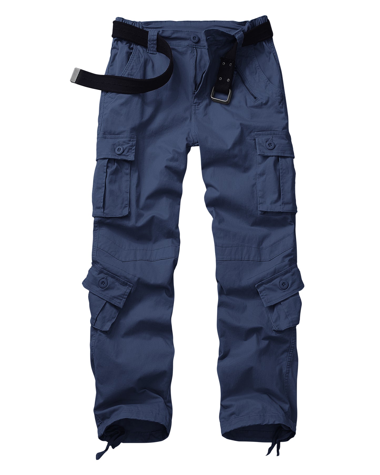 TRGPSG Women's Cargo Pants with 8 Pockets Cotton Casual Work Pants(No Belt)