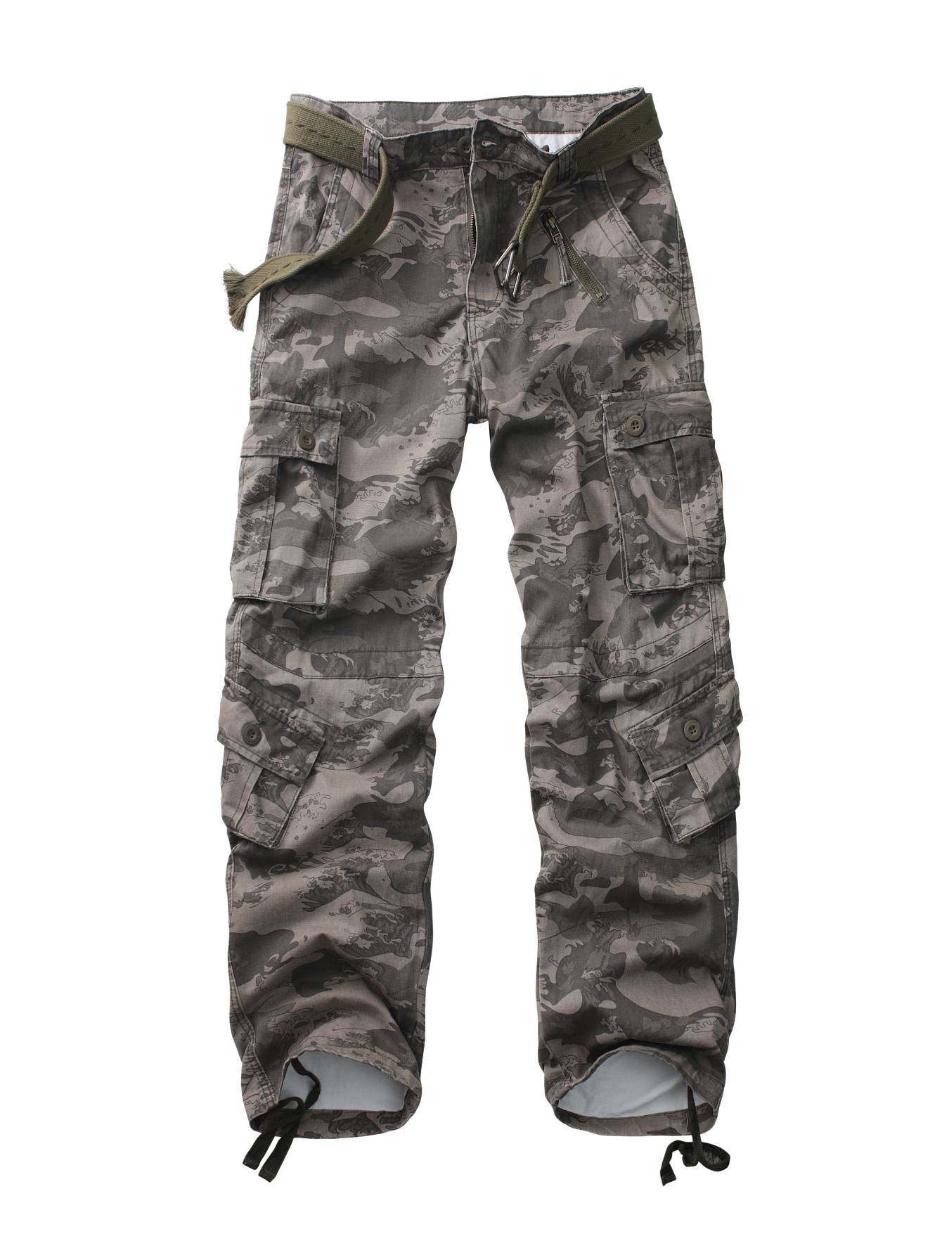 TRGPSG Men's Casual Cargo Pants Multi Pocket Work Pants