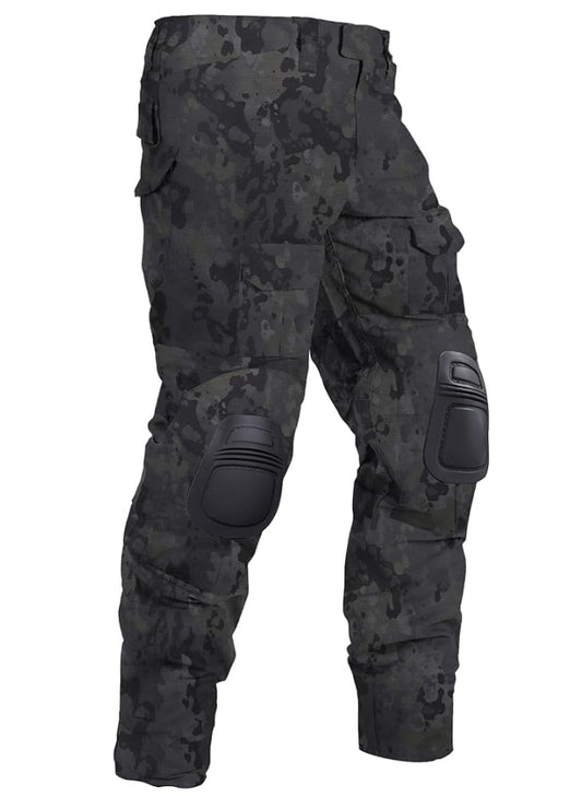 Hiking Pants for Men G3 Hunting Pants with Knee Pads Waterproof Camo Cargo Pants