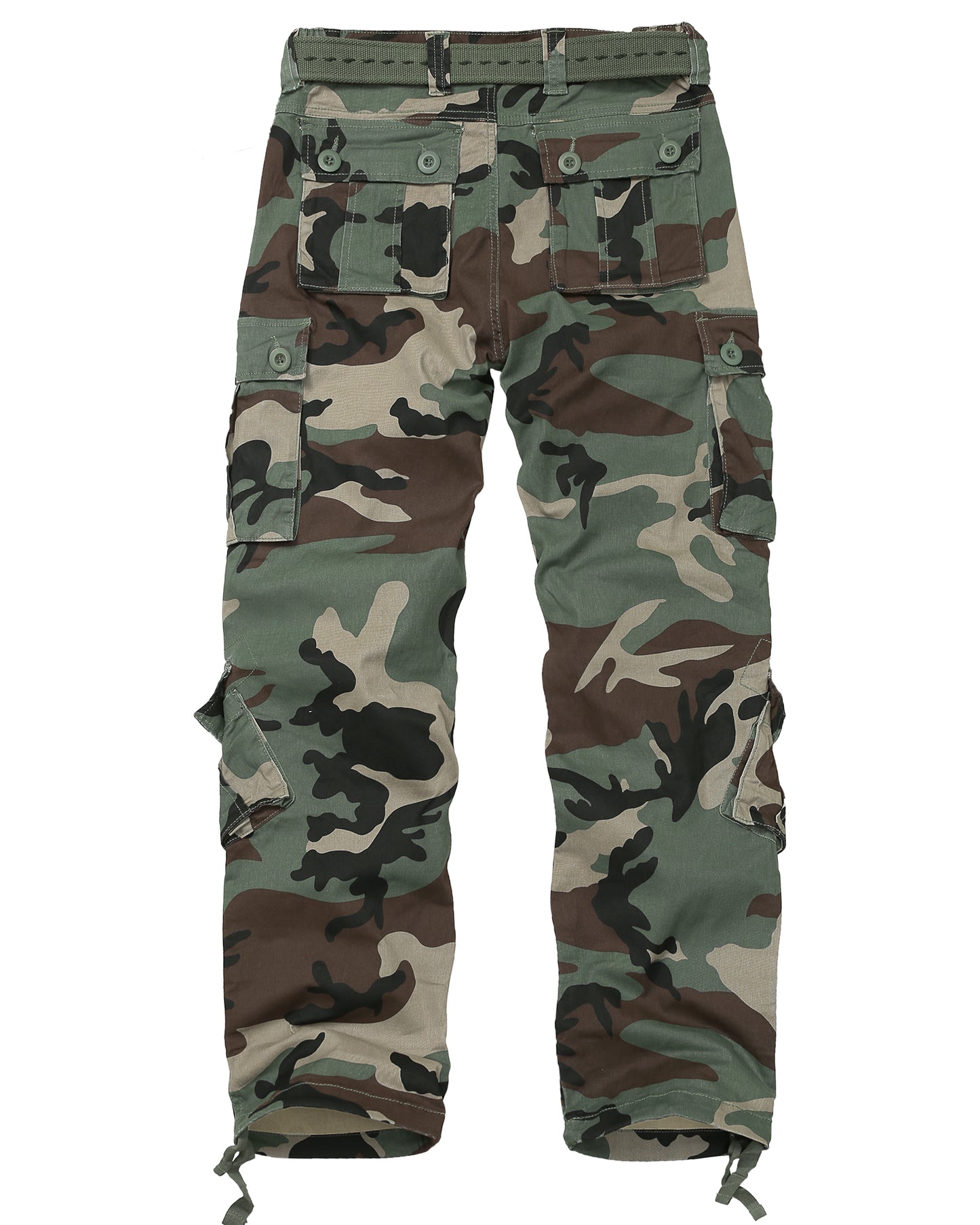 TRGPSG Women's Cargo Pants with 8 Pockets Cotton Casual Work Pants(No Belt)