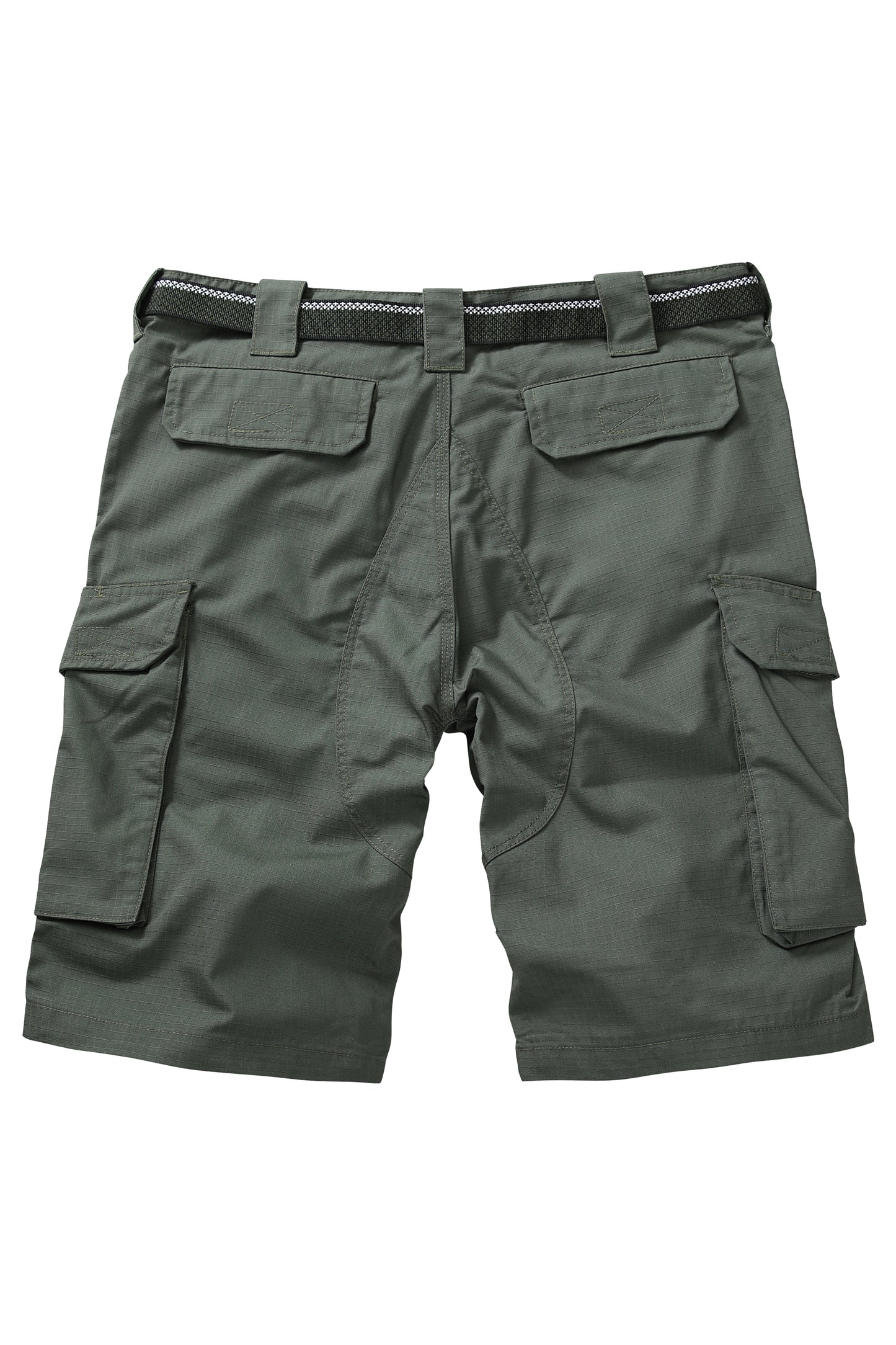 TRGPSG Men's Hiking Shorts Elastic Waist Tactical Work Shorts Lightweight Casual Fishing Cargo Shorts for Men with 6 Pockets