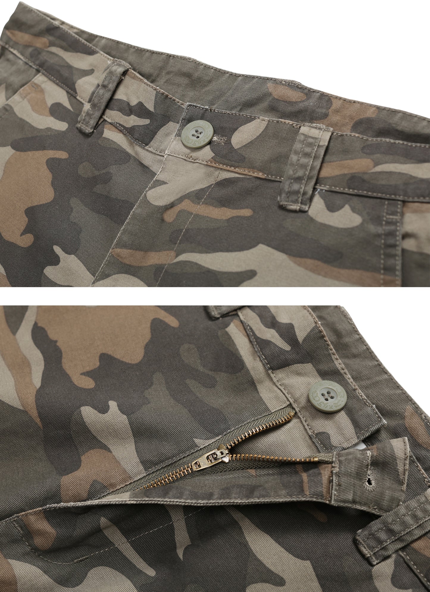 TRGPSG Men's Cargo Shorts Multi-Pocket Cotton Work Shorts