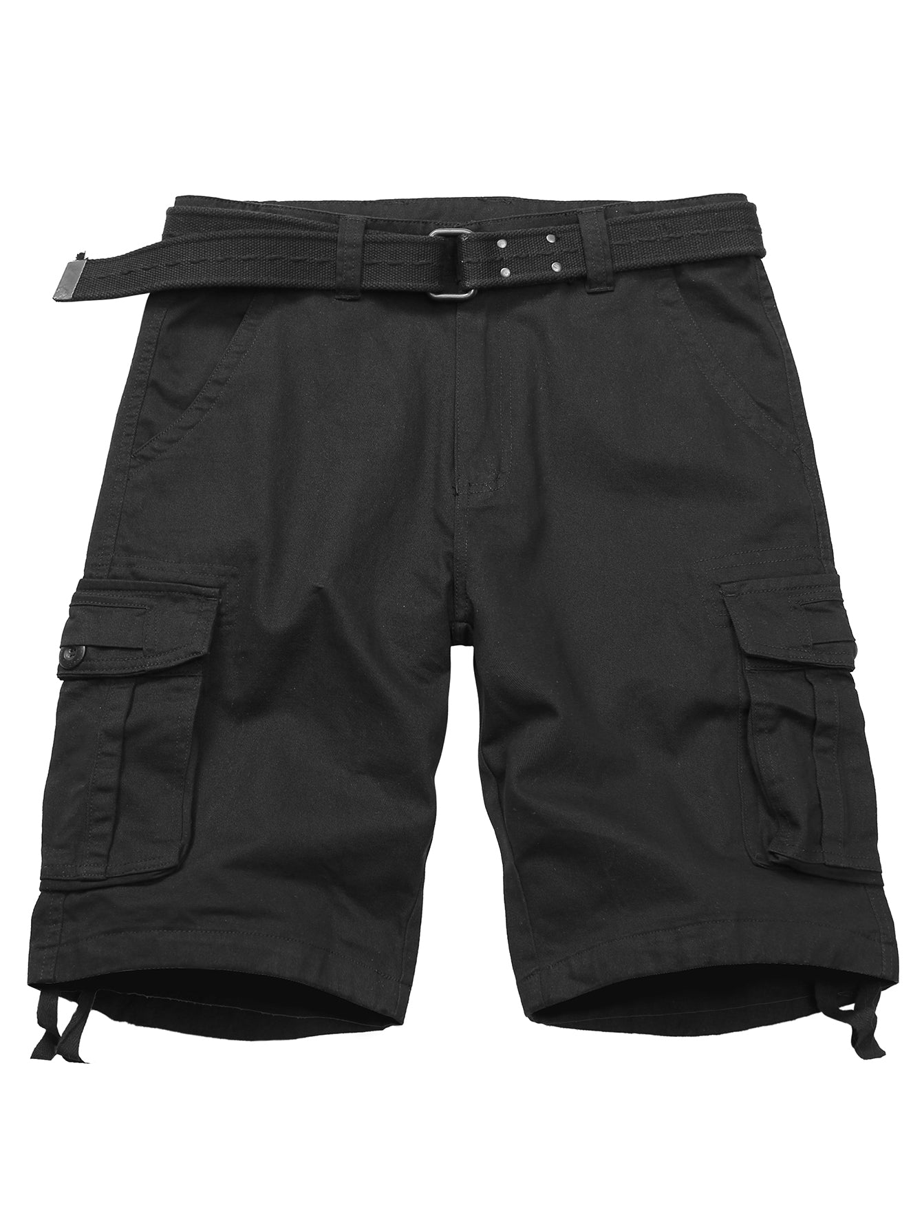TRGPSG Lightweight Cargo Shorts for Men,Comfort Cargo Style with 6 Pockets,Casual Cotton Durability Work Shorts(No Belts)