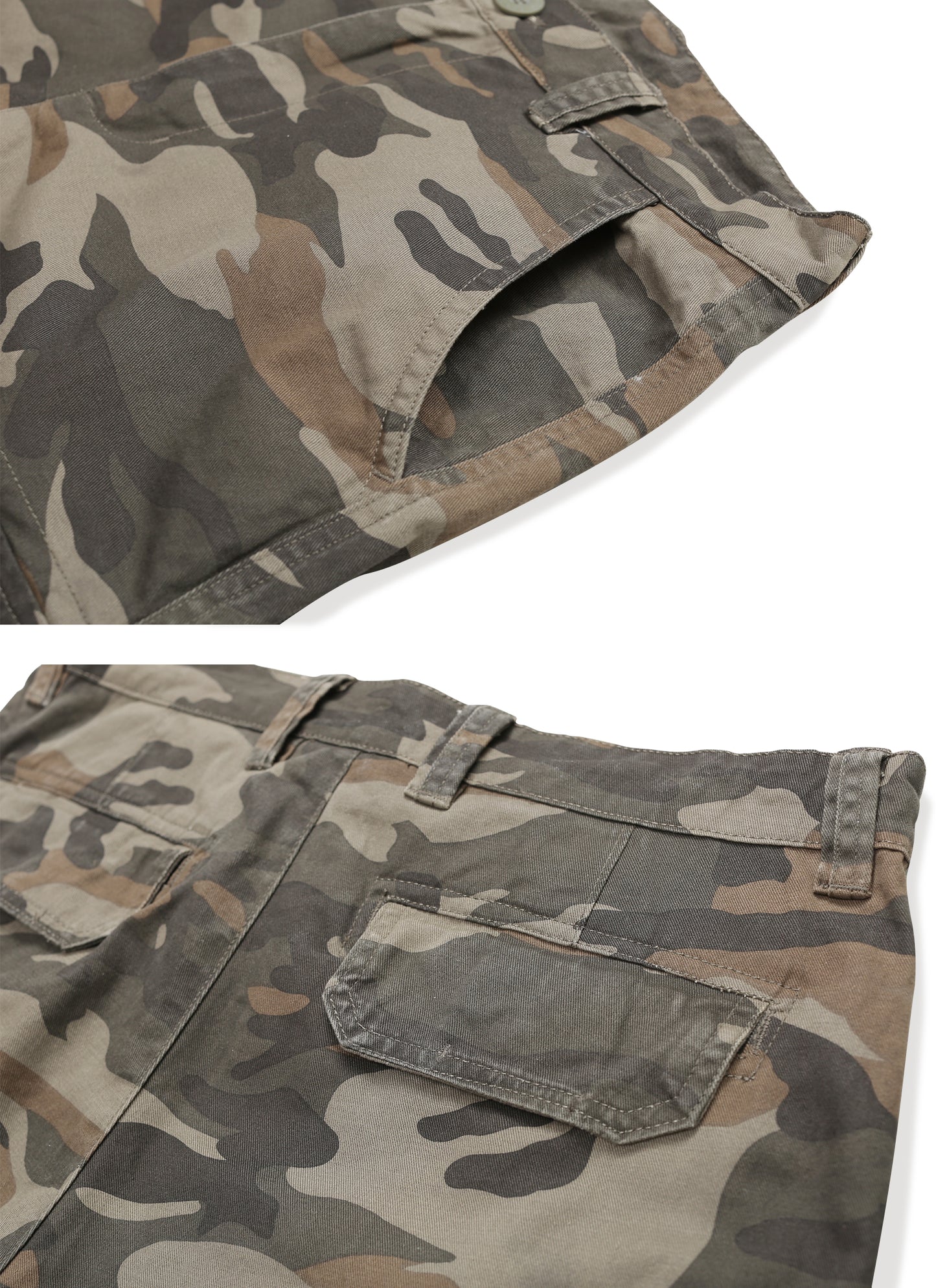 TRGPSG Men's Cargo Shorts Multi-Pocket Cotton Work Shorts