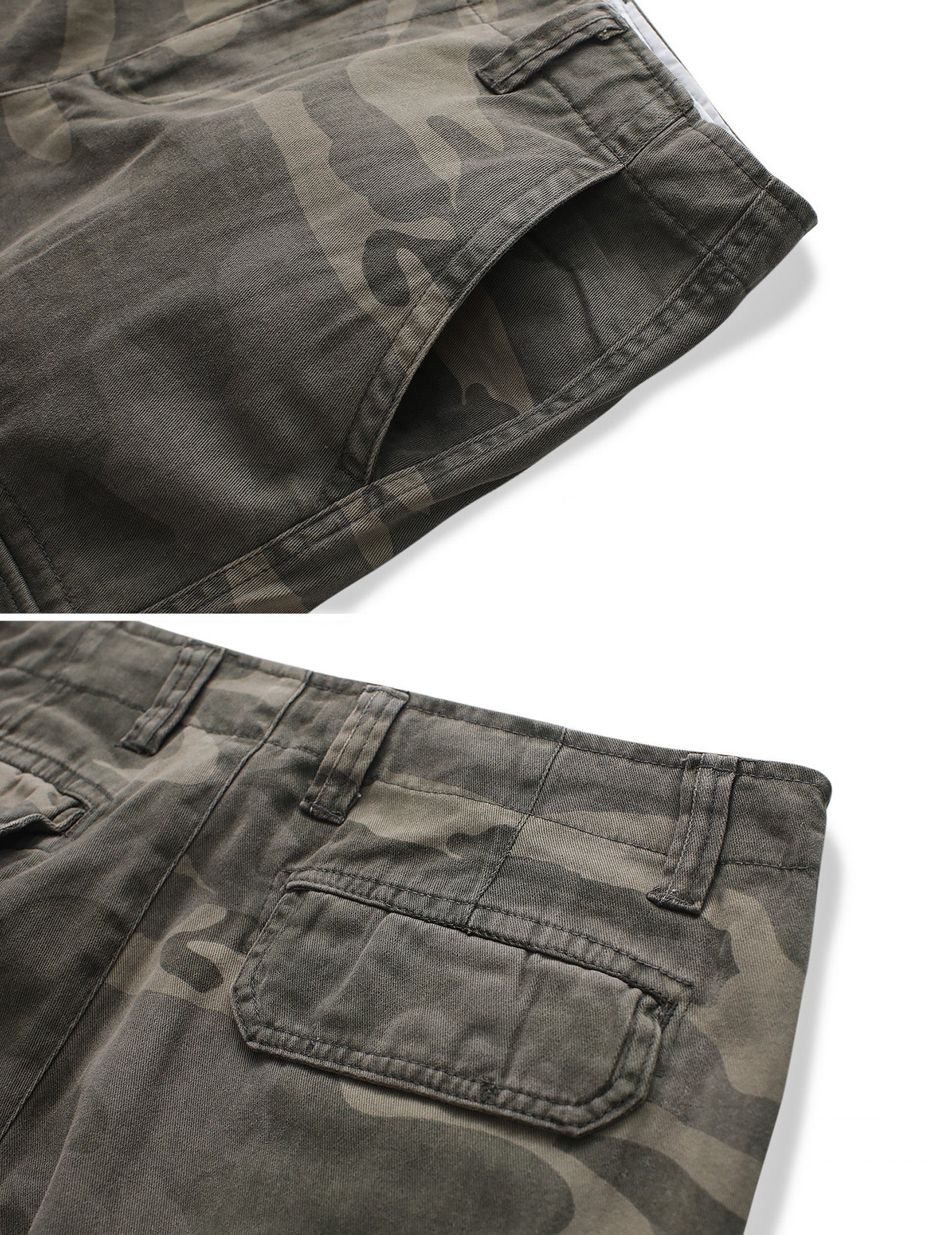 TRGPSG Men's Cargo Shorts Multi-Pocket Cotton Work Shorts