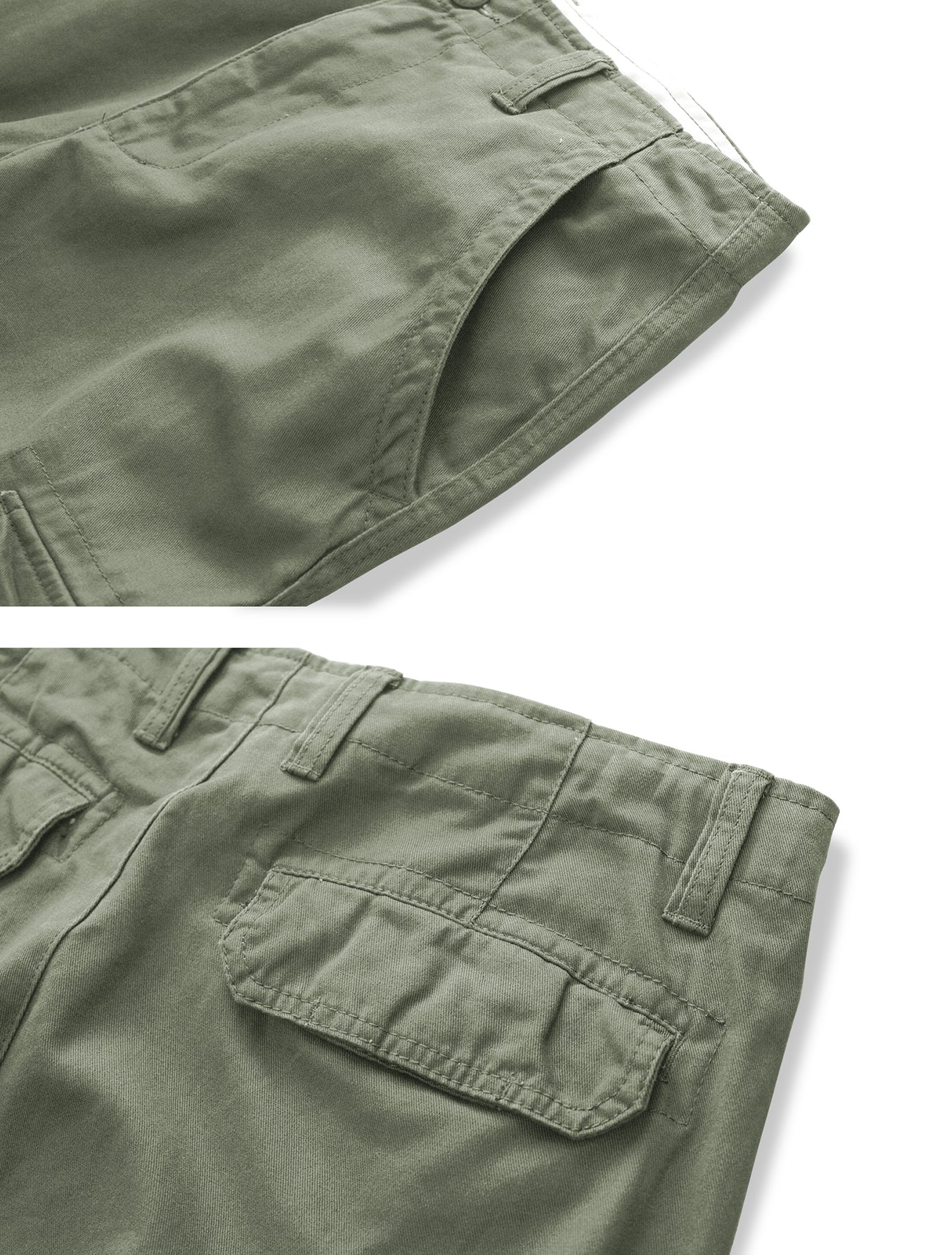 TRGPSG Men's Cargo Shorts Multi-Pocket Cotton Work Shorts