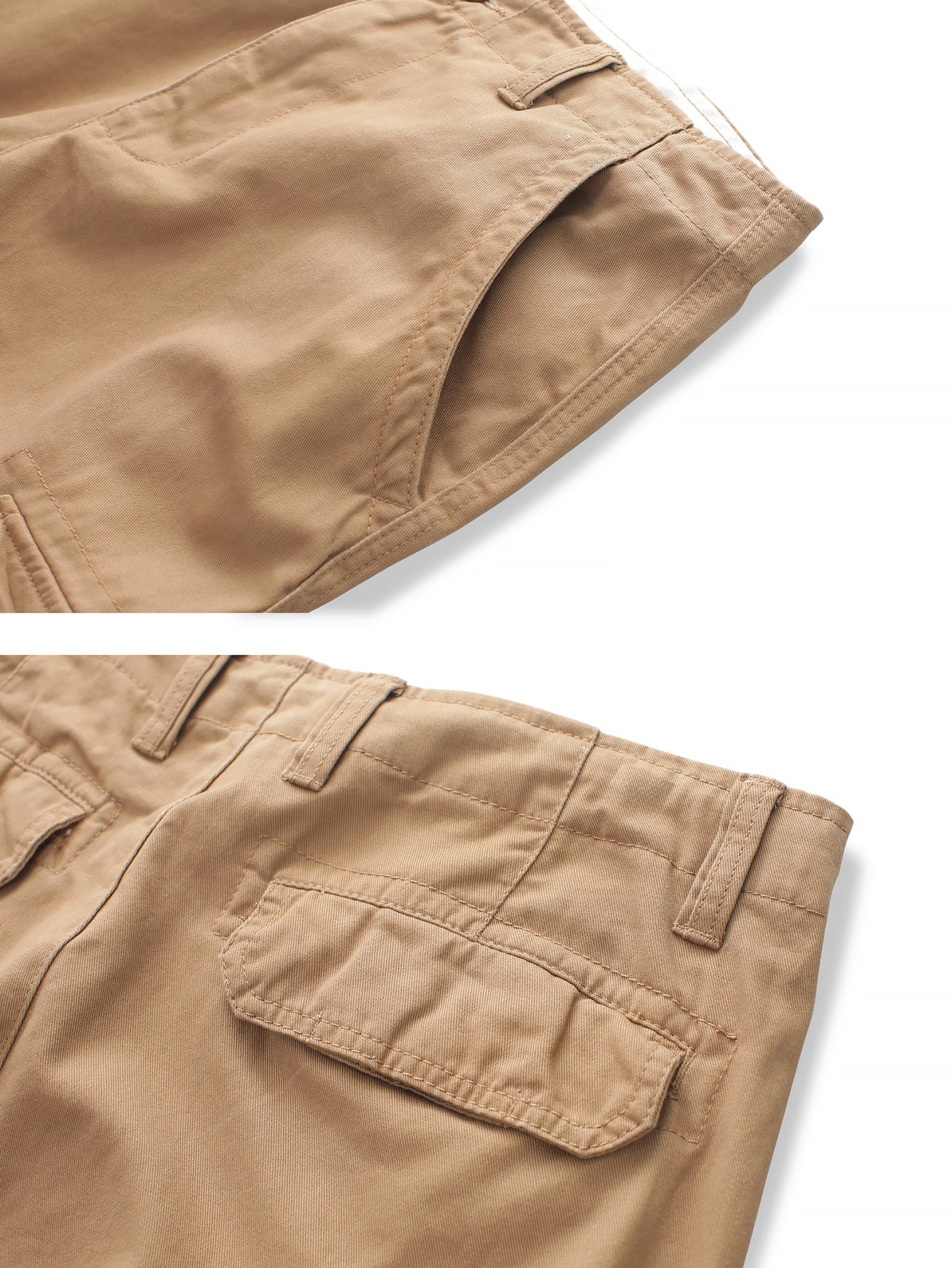 TRGPSG Men's Cargo Shorts Multi-Pocket Cotton Work Shorts