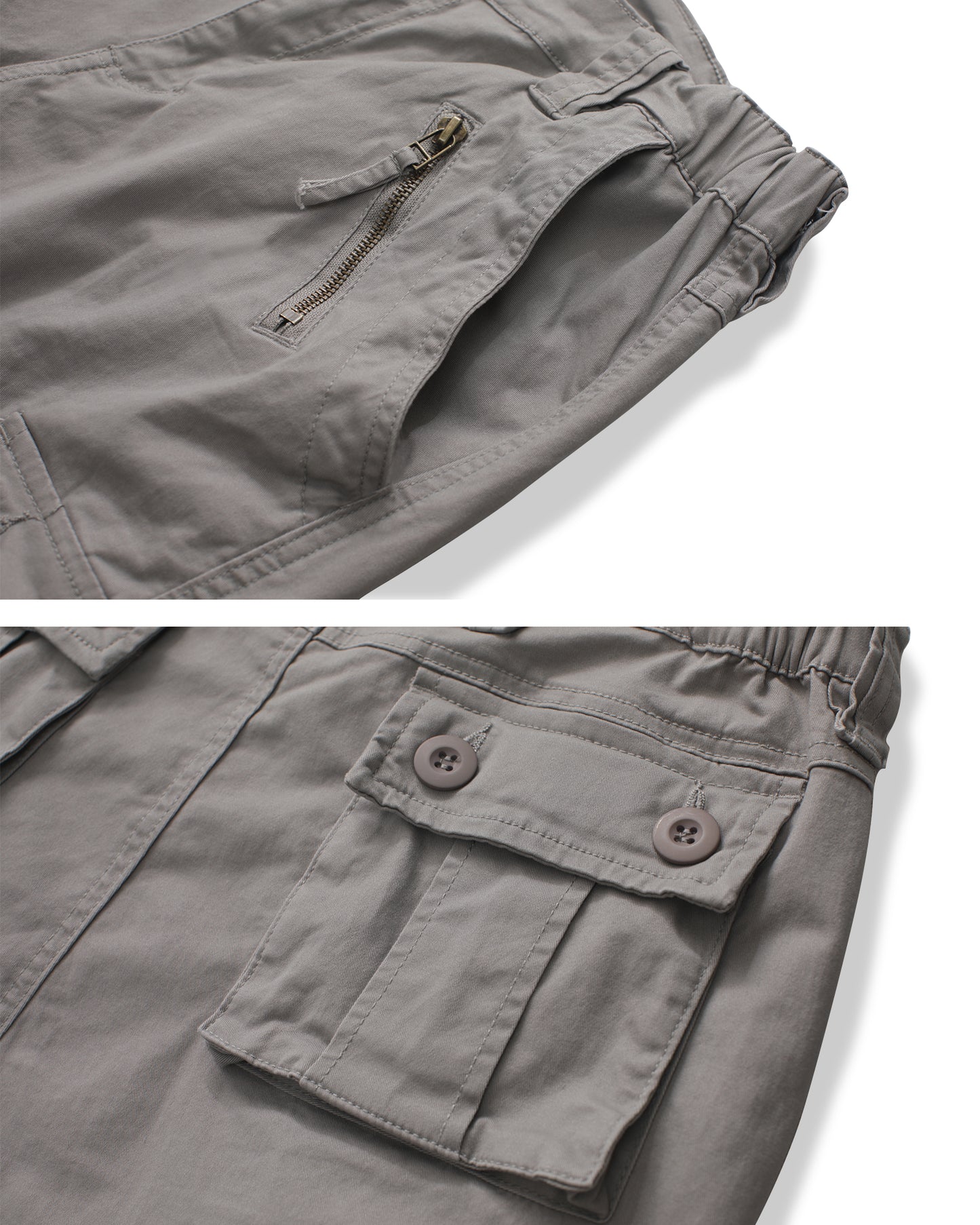 TRGPSG Women's Cargo Pants with 8 Pockets Cotton Casual Work Pants(No Belt)