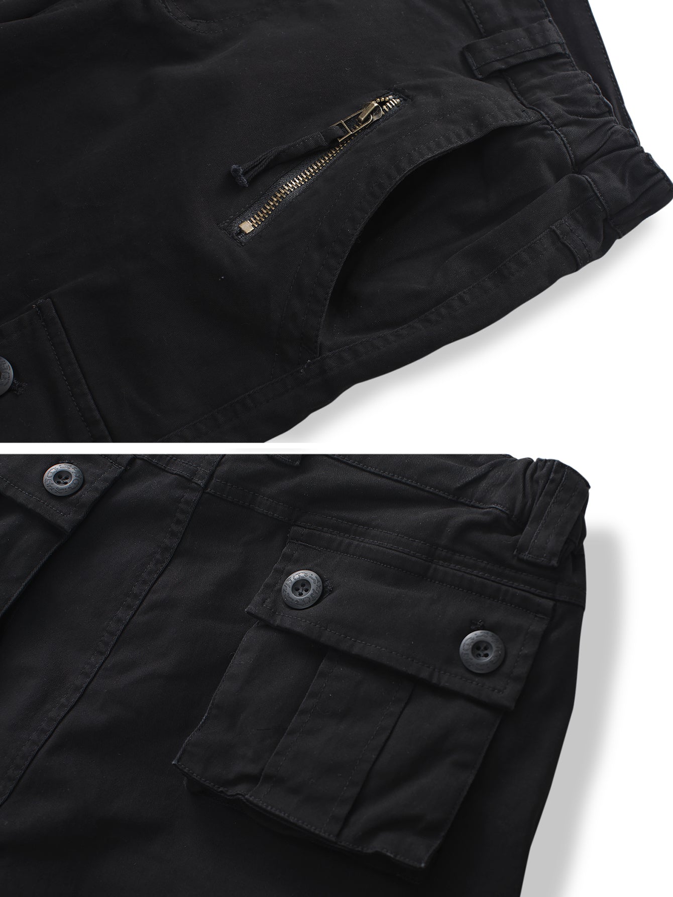 Women's Camo Casual Cargo Shorts Multi-Pockets Twill Bermuda Summer Shorts(No Belts)