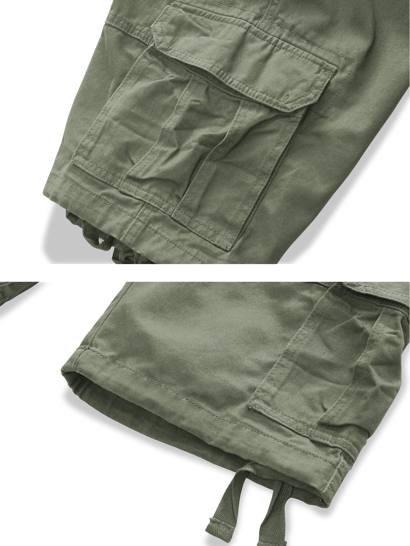 TRGPSG Men's Cargo Shorts Multi-Pocket Cotton Work Shorts