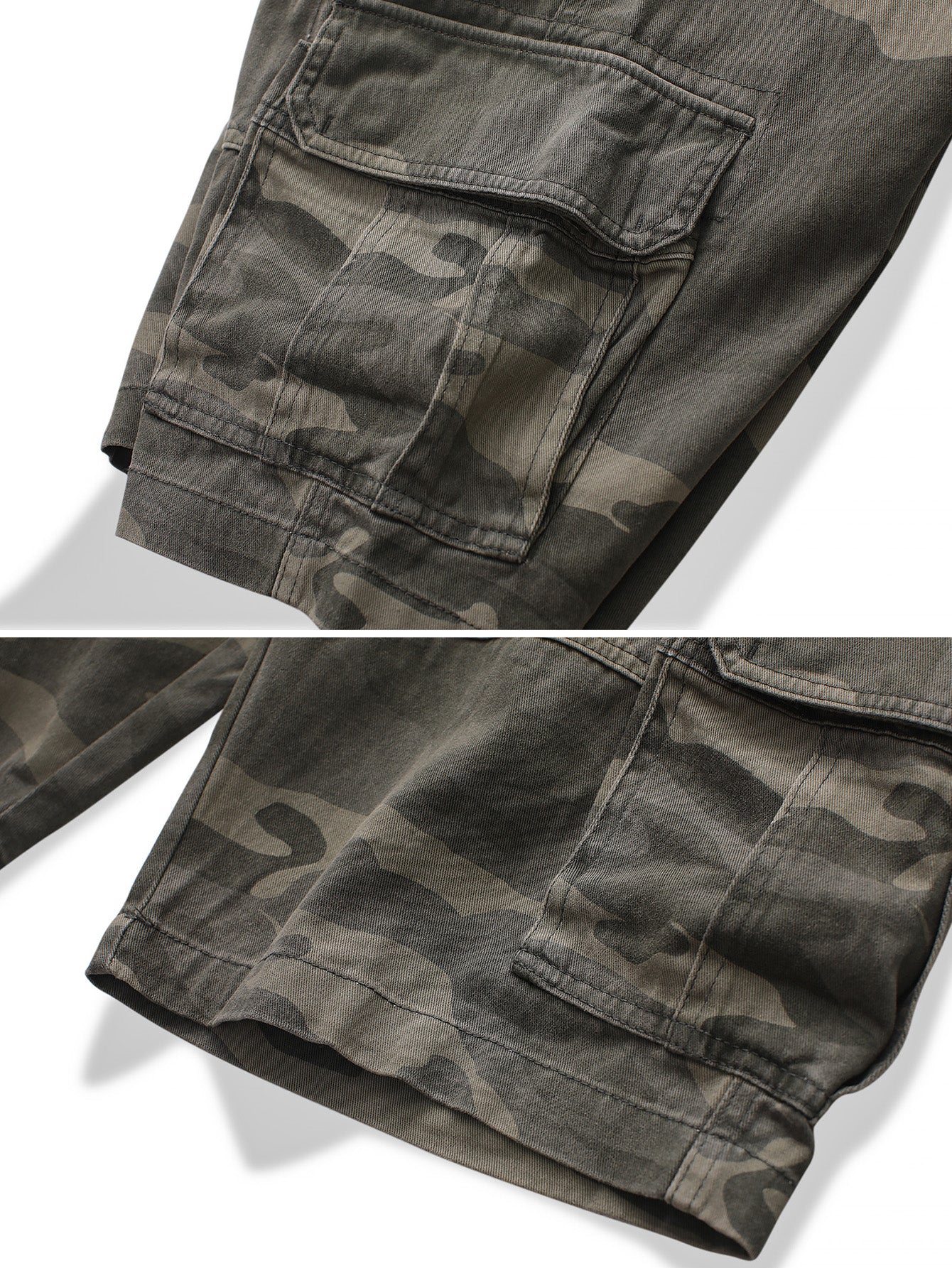 TRGPSG Men's Cargo Shorts Multi-Pocket Cotton Work Shorts