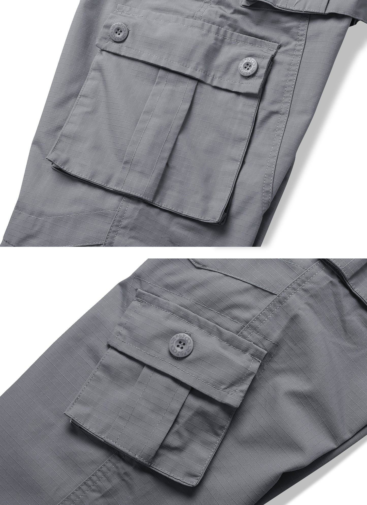 TRGPSG Men's Casual Work Cargo Pants Outdoor Hiking Pants with Pockets(No Belts)