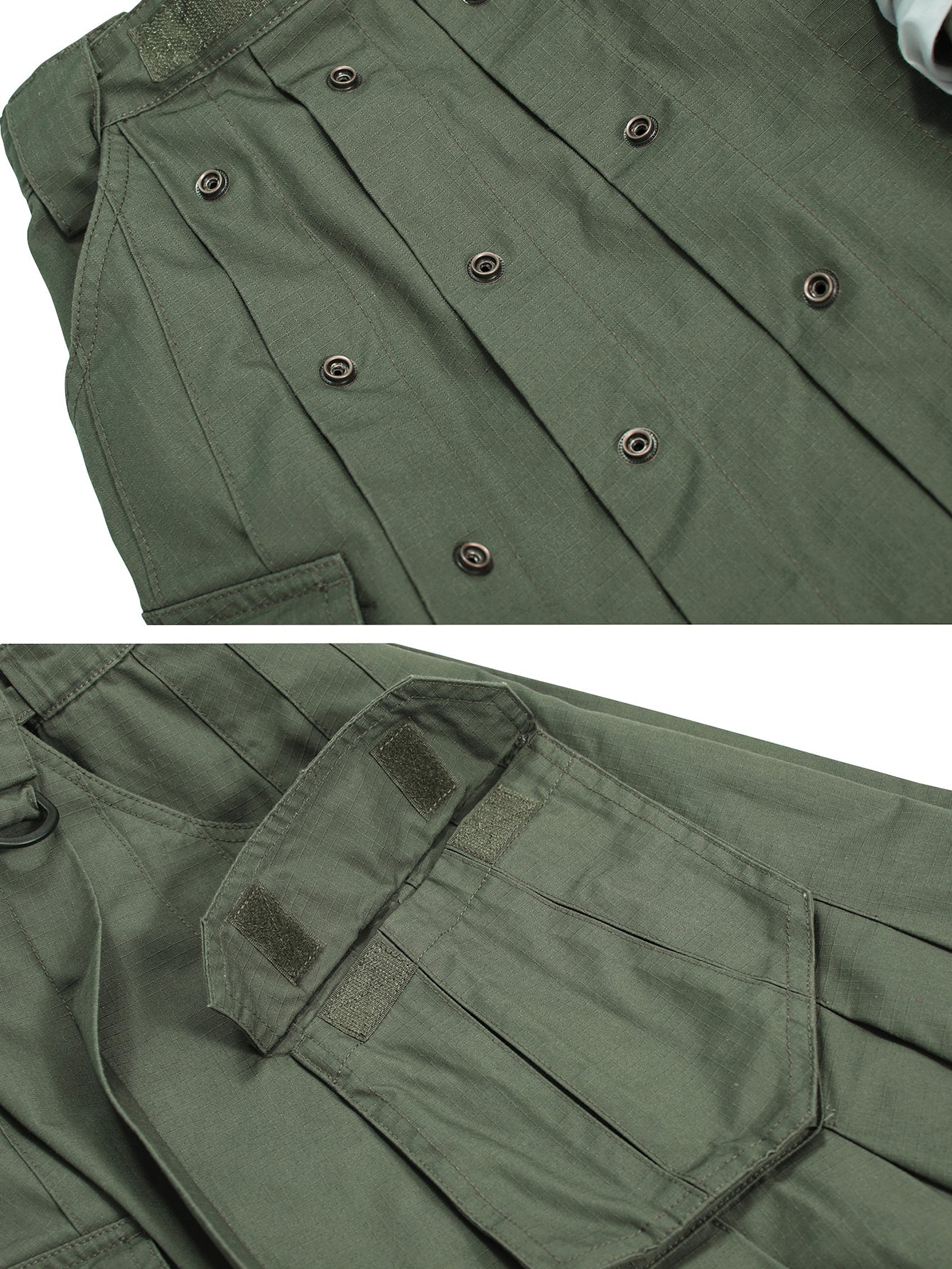 TRGPSG Men's Kilt Camo Scottish Utility Kilt, 25" Pleated Tactical Kilt, Irish Highland Hybrid Kilts with Pockets