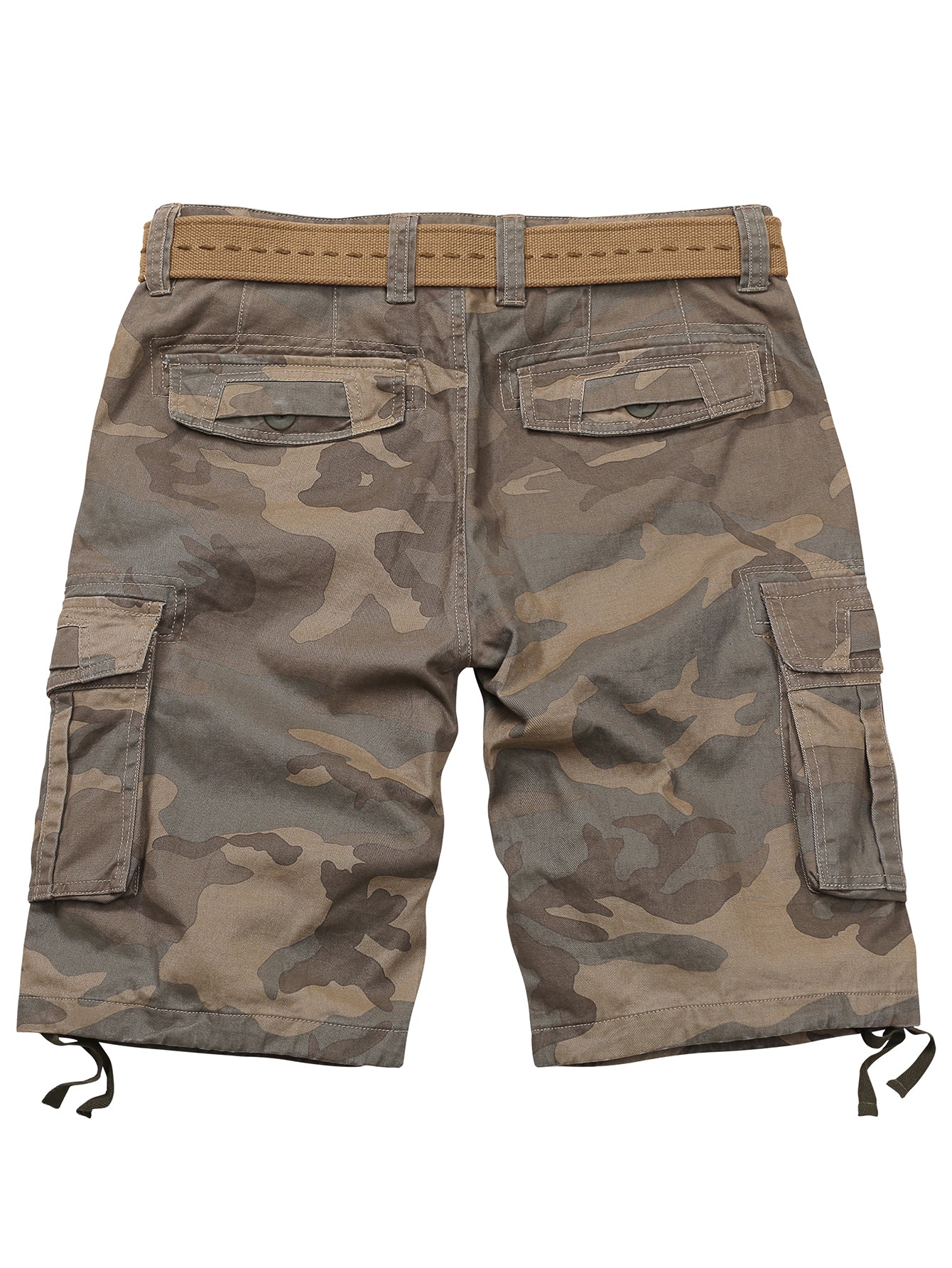 TRGPSG Lightweight Cargo Shorts for Men,Comfort Cargo Style with 6 Pockets,Casual Cotton Durability Work Shorts(No Belts)