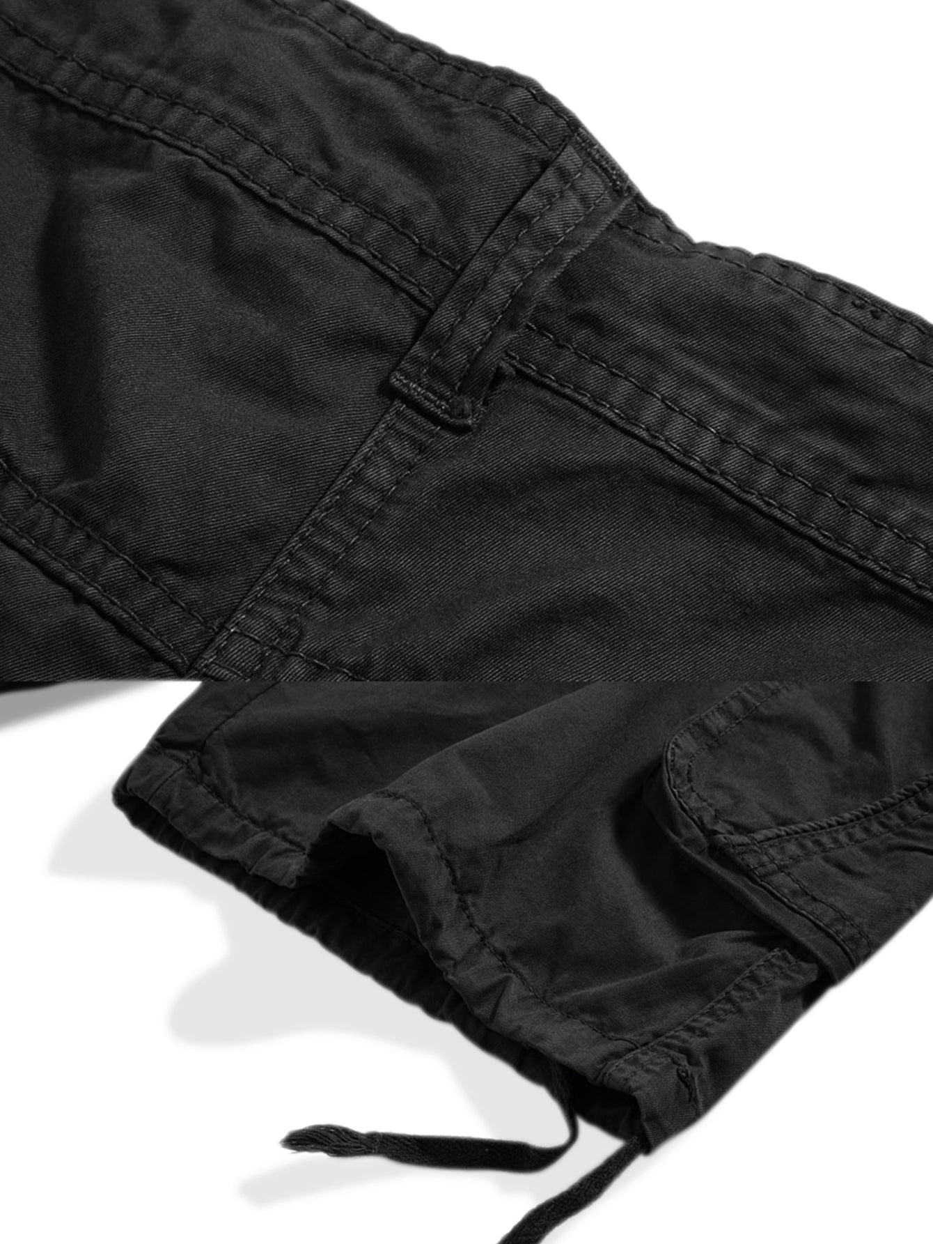 Women's Casual Fitted Multi-Pockets Twill Bermuda Cargo Shorts(No Belt)