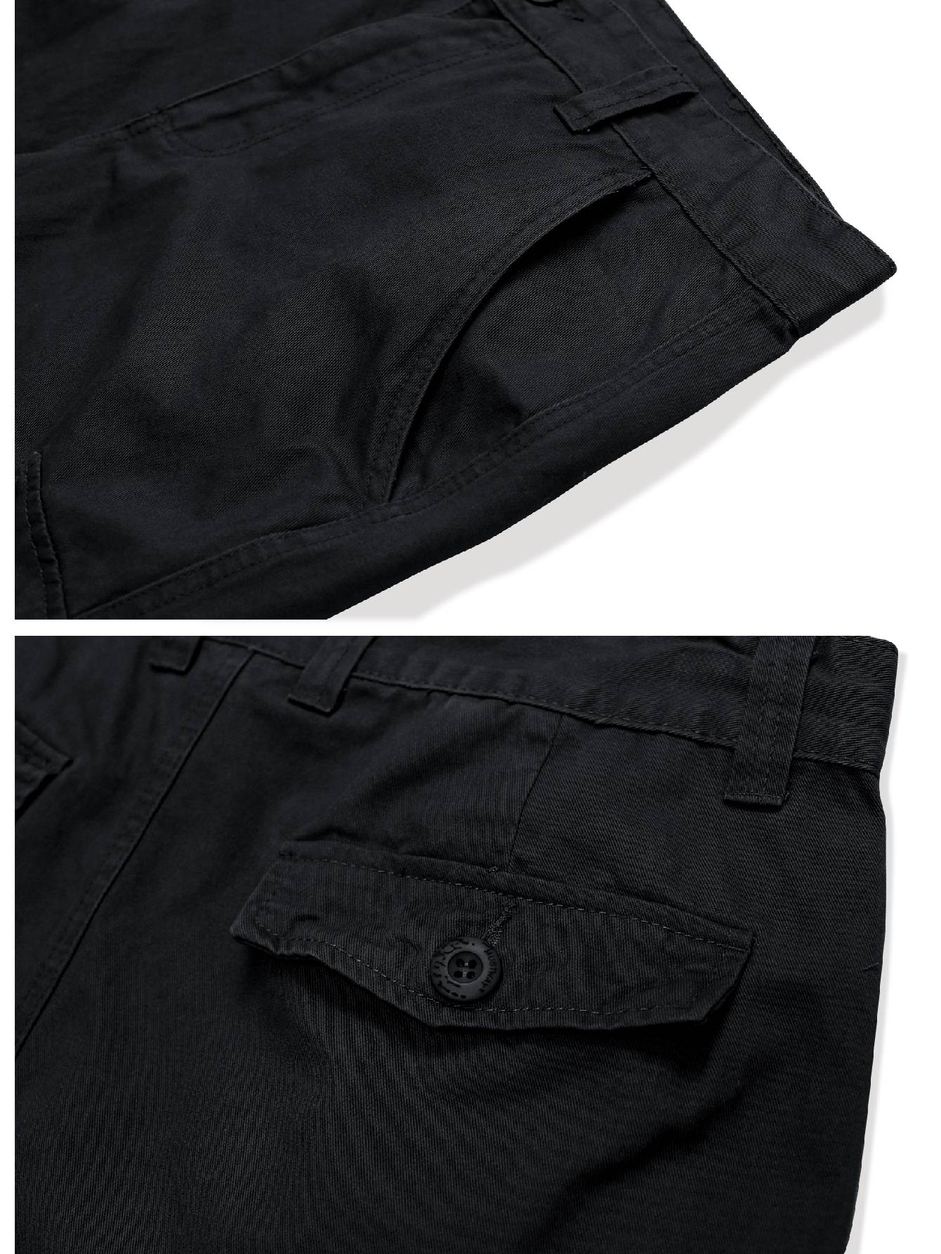 Men's Cargo Shorts with 7 Pockets, Non-tearable Comfy Cotton Camo Shorts,Causal Summer Work Shorts,Cargo Style(No Belt)