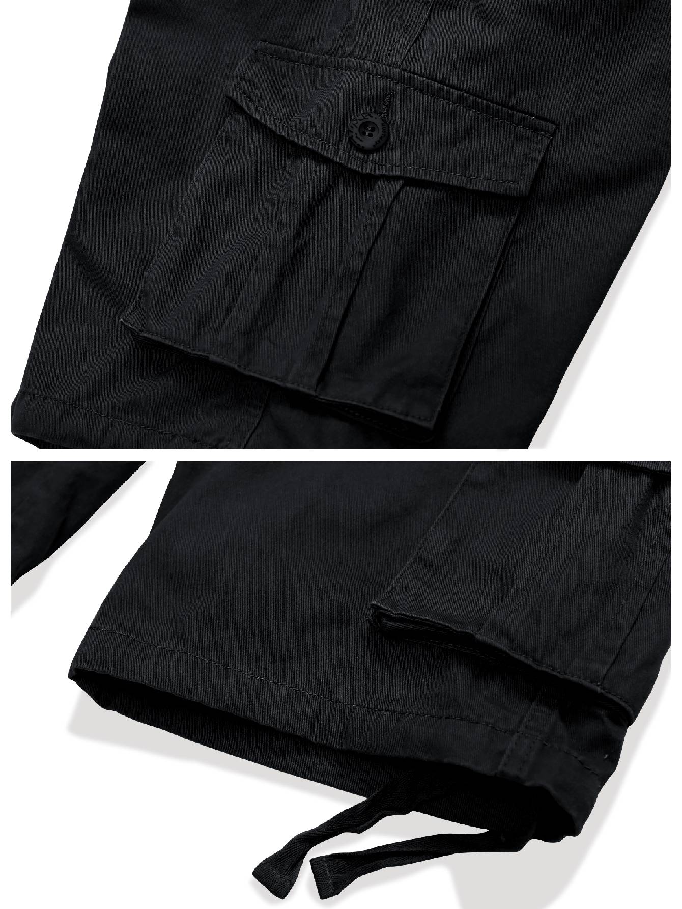 Men's Cargo Shorts with 7 Pockets, Non-tearable Comfy Cotton Camo Shorts,Causal Summer Work Shorts,Cargo Style(No Belt)