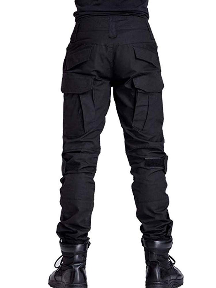 TRGPSG Men's Fleece Lined Outdoors Cargo Pants Waterproof Hiking Pants Casual Thermal Cargo Pants Winter Insulated Work Pants