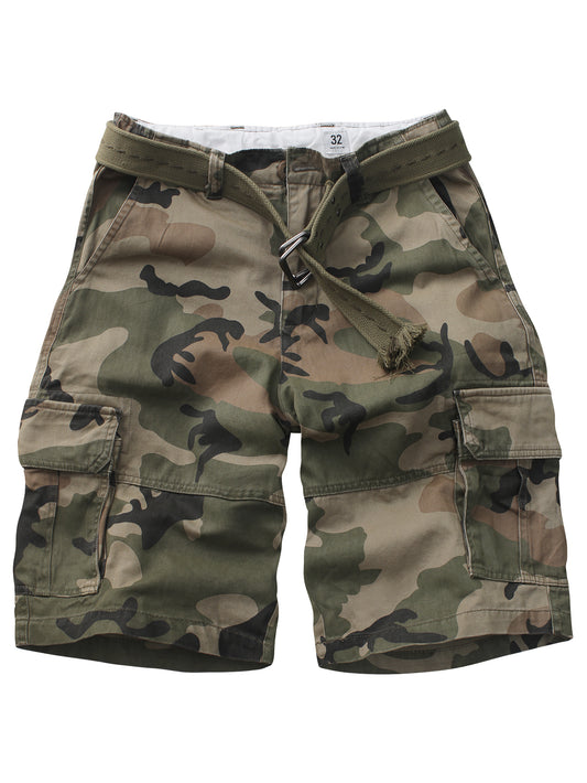 TRGPSG Men's Cargo Shorts Multi-Pocket Cotton Work Shorts