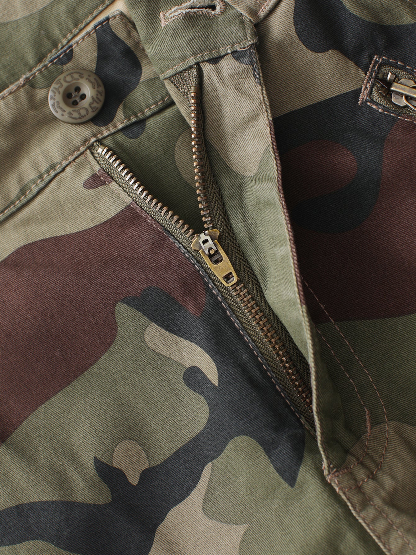 Women's Camo Casual Cargo Shorts Multi-Pockets Twill Bermuda Summer Shorts(No Belts)