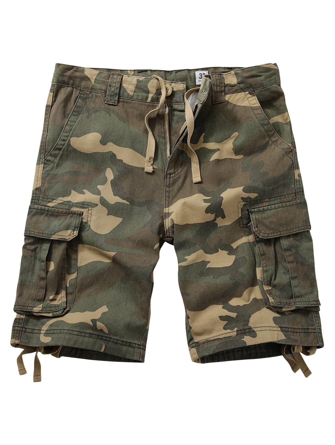 TRGPSG Men's Lightweight Multi Pocket Cotton Casual Cargo Shorts