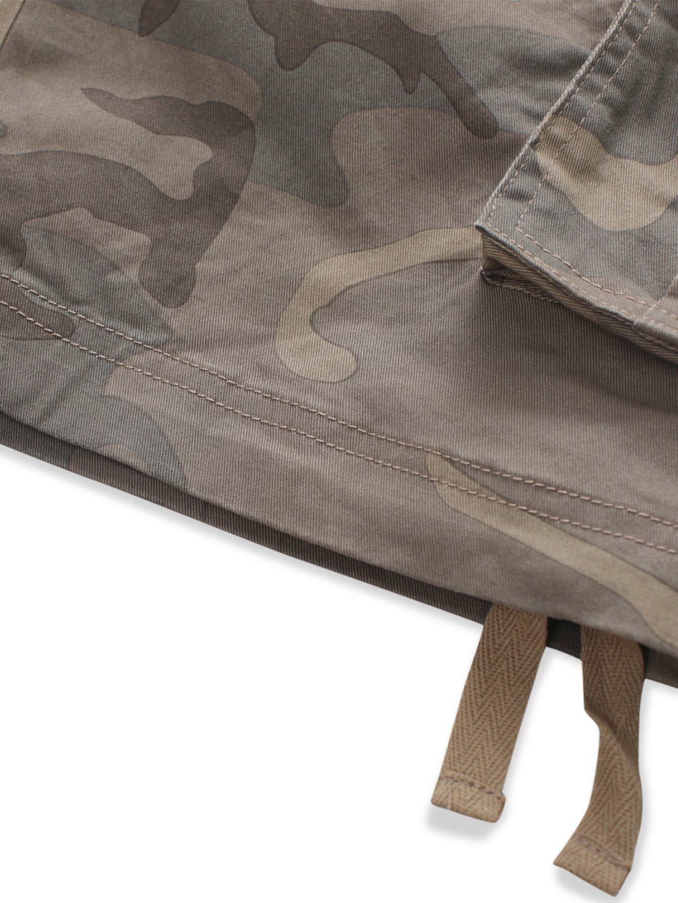 Women's Camo Casual Cargo Shorts Multi-Pockets Twill Bermuda Summer Shorts(No Belts)