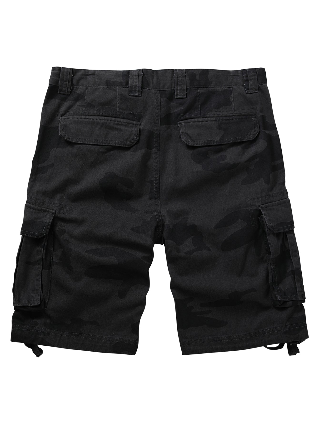 TRGPSG Men's Lightweight Multi Pocket Cotton Casual Cargo Shorts