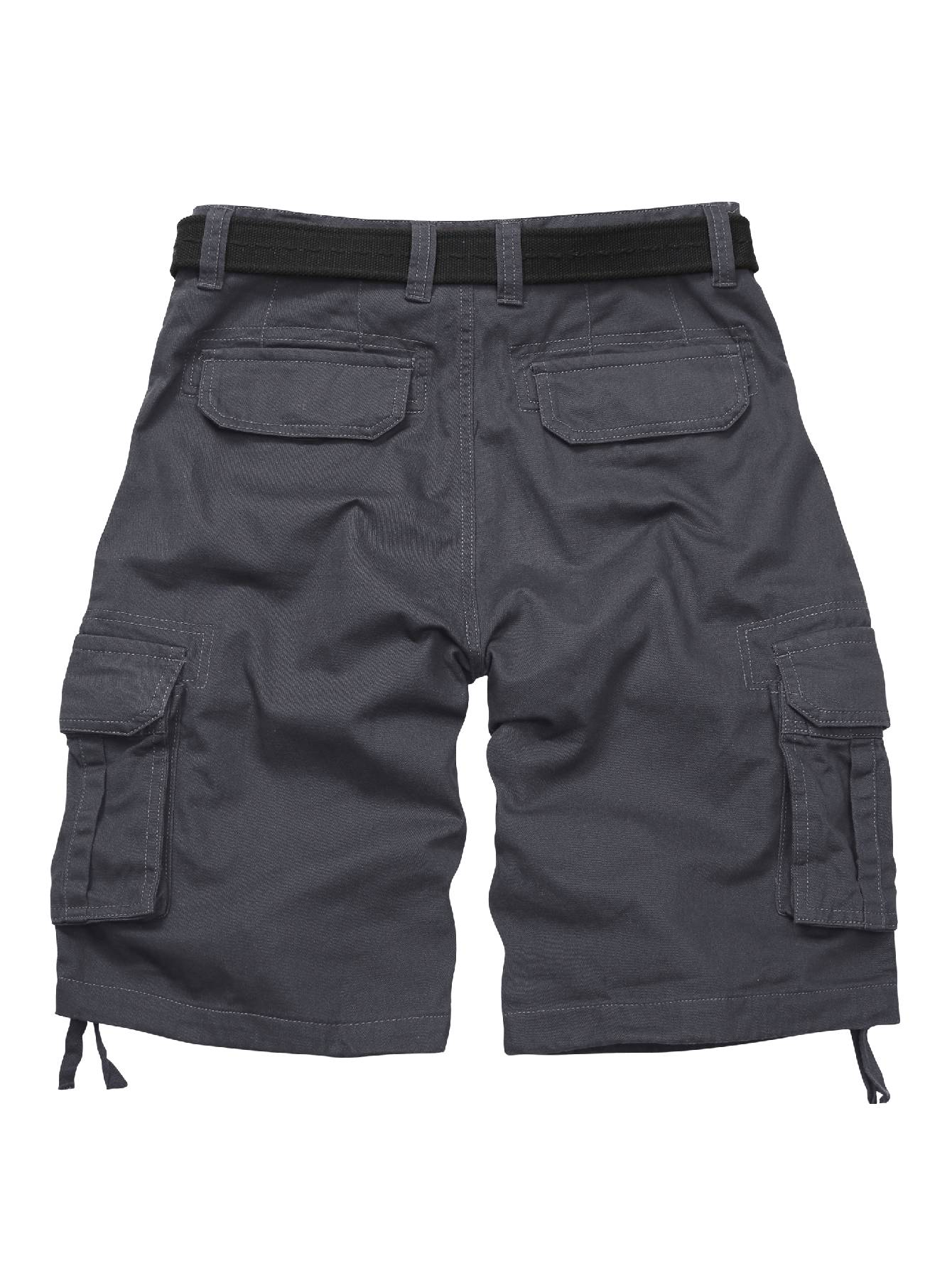 TRGPSG Men's Camo Multi-Pocket Relaxed Fit Casual Shorts,Outdoor Camouflage Twill Cargo Shorts 11" Inseam