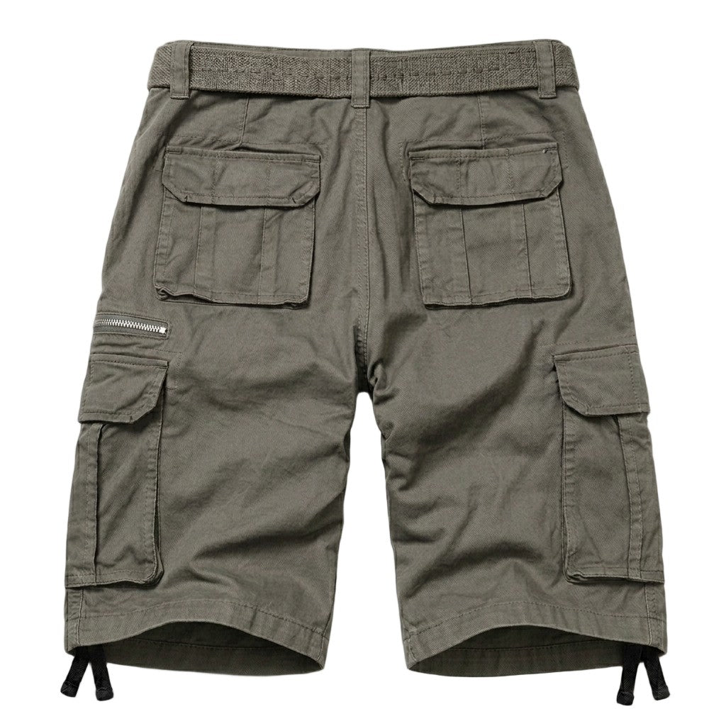 TRGPSG Men's Cargo Shorts, Multi-Pocket Work Shorts,Relaxed Fit Cotton Summer Shorts(No Belts)