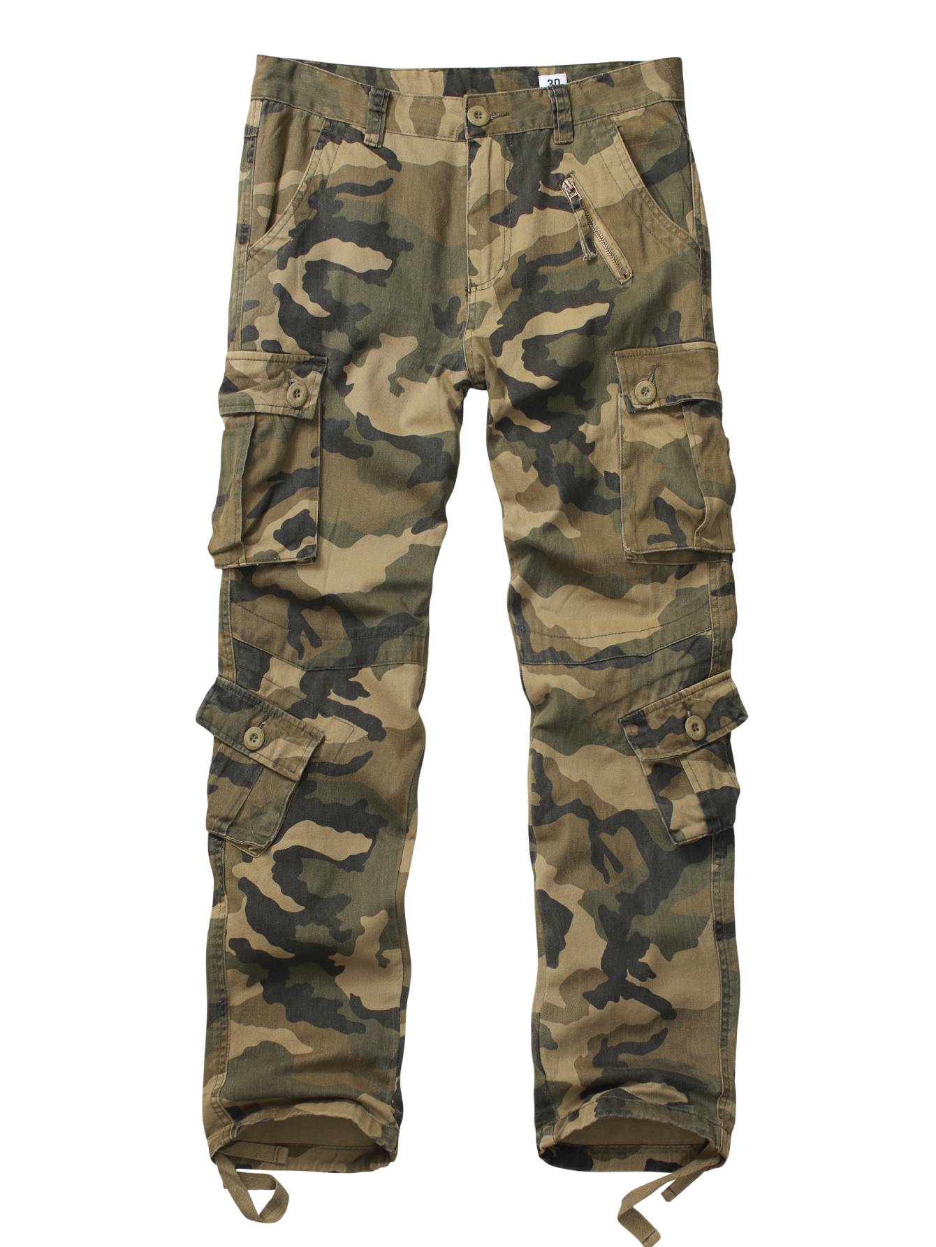 TRGPSG Men's Casual Cargo Pants Multi Pocket Work Pants