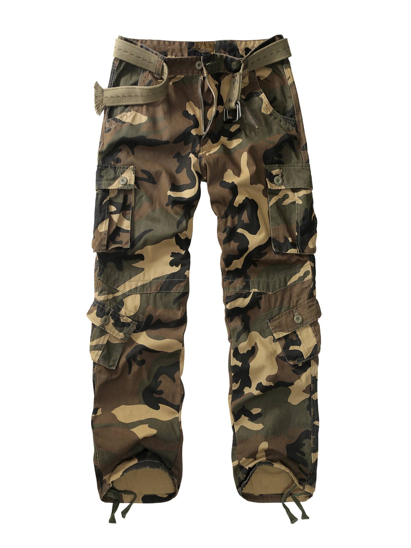 TRGPSG Men's Casual Cargo Pants Multi Pocket Work Pants