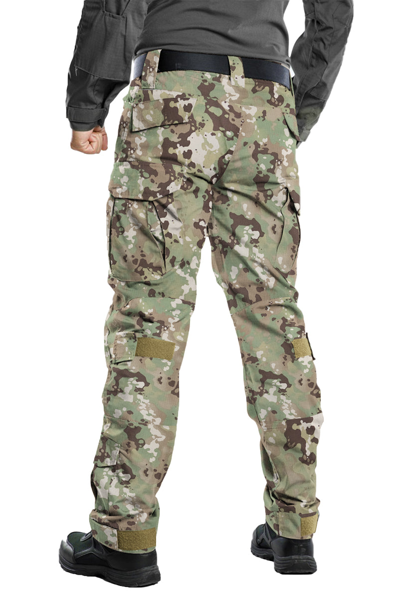 TRGPSG Men's Fleece Lined Outdoors Cargo Pants Waterproof Hiking Pants Casual Thermal Cargo Pants Winter Insulated Work Pants