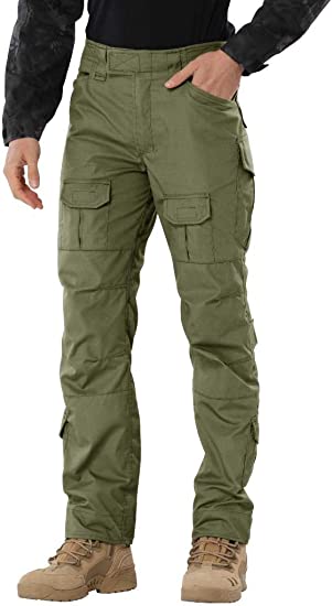 TRGPSG Men's Waterproof Hiking Pants,Scratch-Resistant Military Combat Tactical Pants,Outdoor Work BDU Cargo Pants Workwear