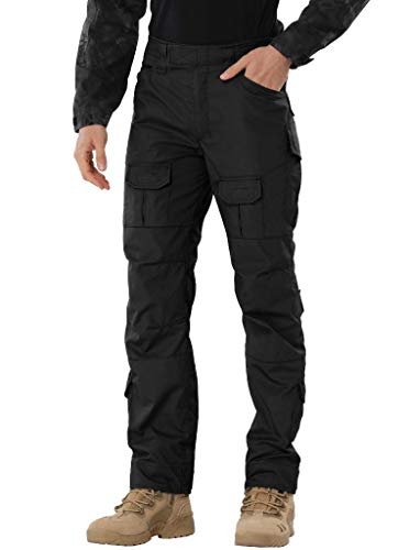 TRGPSG Men's Waterproof Hiking Pants,Scratch-Resistant Military Combat Tactical Pants,Outdoor Work BDU Cargo Pants Workwear