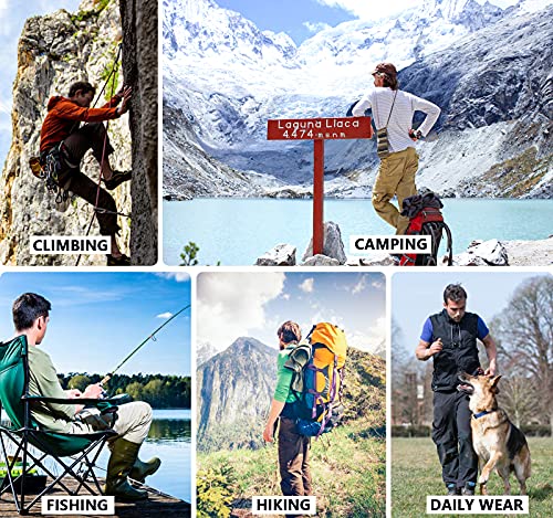 TRGPSG Men's Waterproof Hiking Pants,Scratch-Resistant Military Combat Tactical Pants,Outdoor Work BDU Cargo Pants Workwear