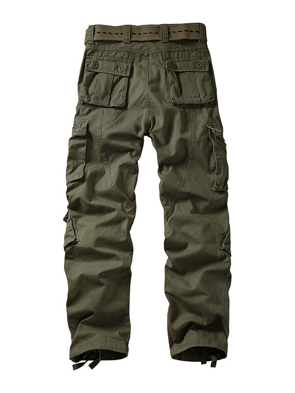 TRGPSG Men's Casual Relaxed Fit Cargo Pants with Pockets, Outdoor Camo Cotton Work Pants for Men