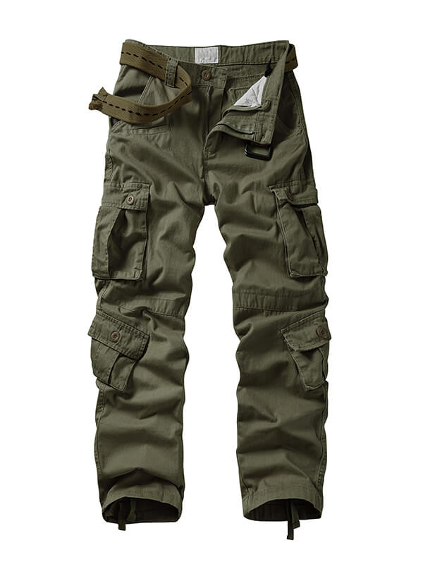 TRGPSG Men's Casual Relaxed Fit Cargo Pants with Pockets, Outdoor Camo Cotton Work Pants for Men