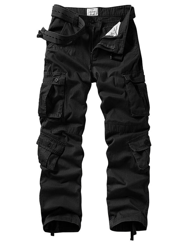 TRGPSG Men's Casual Relaxed Fit Cargo Pants with Pockets, Outdoor Camo Cotton Work Pants for Men