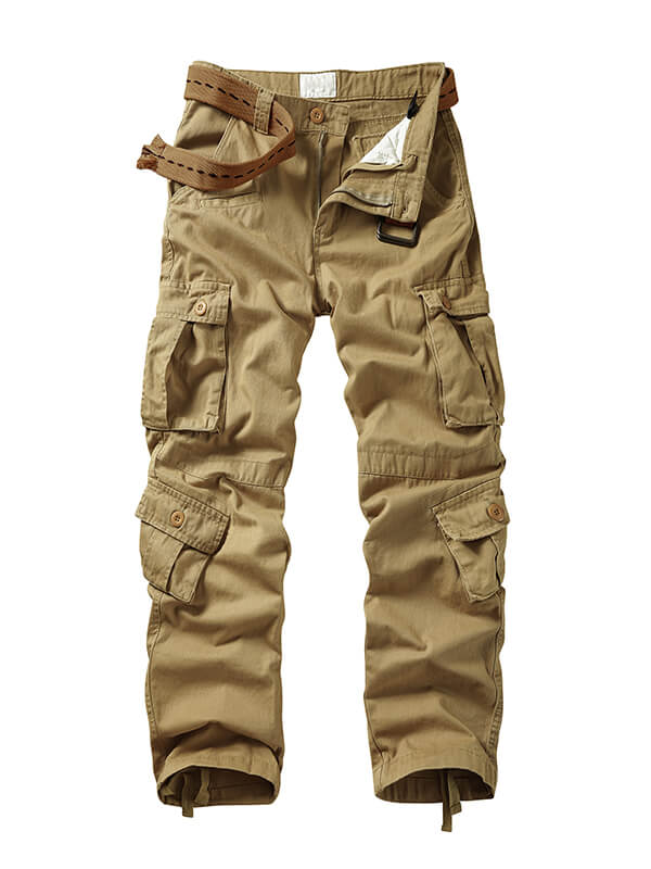 TRGPSG Men's Casual Relaxed Fit Cargo Pants with Pockets, Outdoor Camo Cotton Work Pants for Men