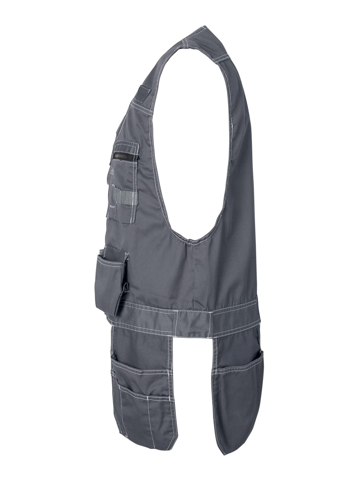 TRGPSG Men's Utility Vest with Multiple Pockets Tool Workwear
