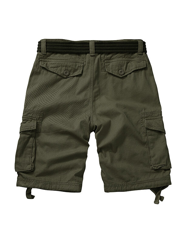 TRGPSG Cargo Shorts for Men Cotton Work Casual Shorts with Pockets(No Belt)