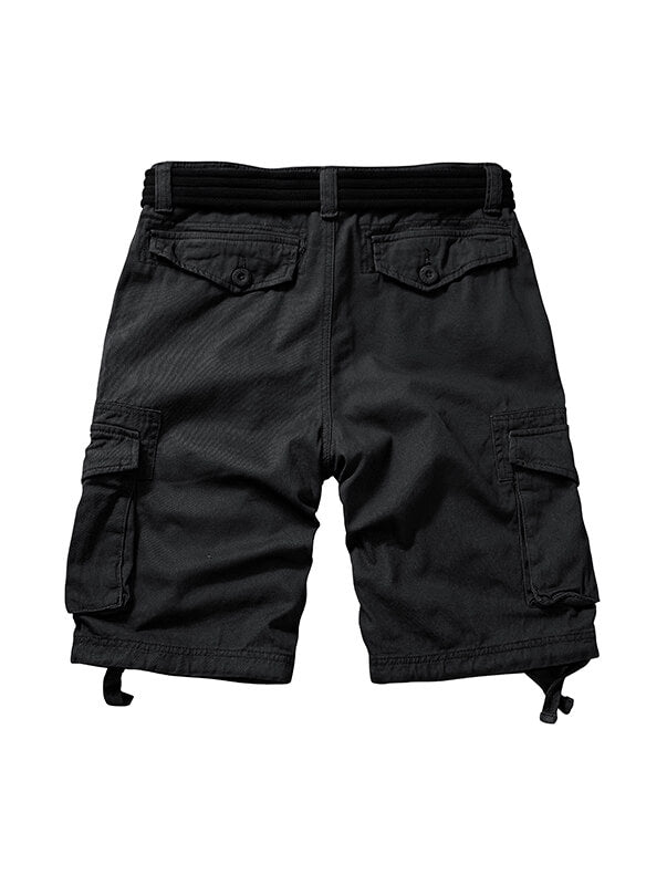 TRGPSG Cargo Shorts for Men Cotton Work Casual Shorts with Pockets(No Belt)