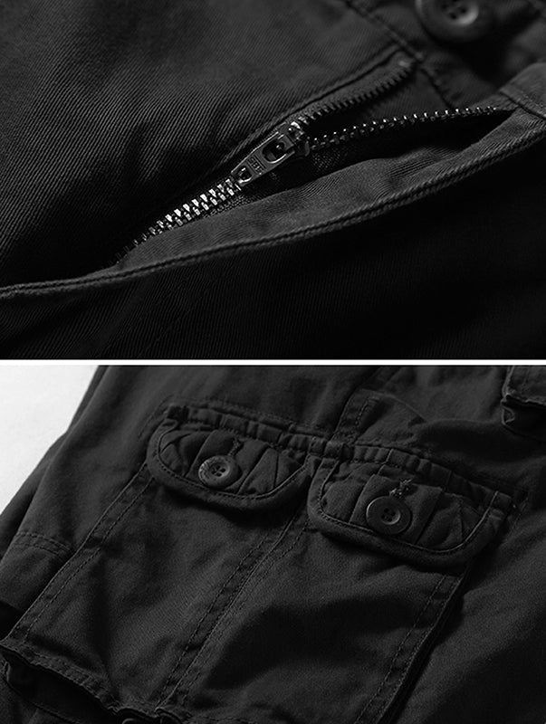 TRGPSG Men's Cargo Pants with Multi Pockets Camo Hiking Pants(No Belts)