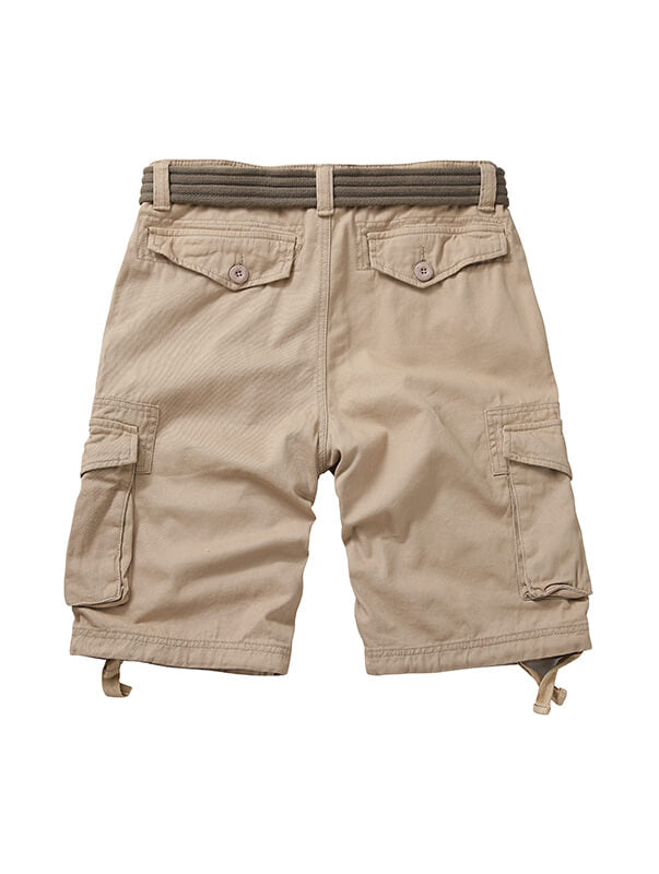 TRGPSG Cargo Shorts for Men Cotton Work Casual Shorts with Pockets(No Belt)