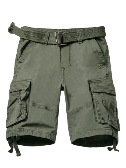 TRGPSG Men's Cargo Shorts,Work Shorts with 6-Pocket Classic All Cotton Hiking Shorts(No Belts)