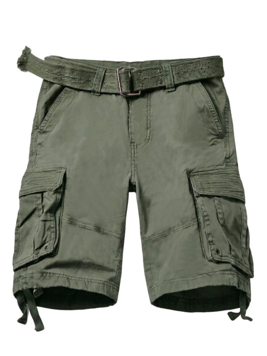 TRGPSG Men's Cargo Shorts,Work Shorts with 6-Pocket Classic All Cotton Hiking Shorts(No Belts)
