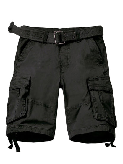 TRGPSG Men's Cargo Shorts,Work Shorts with 6-Pocket Classic All Cotton Hiking Shorts(No Belts)