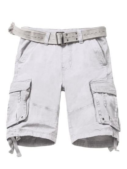 TRGPSG Men's Cargo Shorts,Work Shorts with 6-Pocket Classic All Cotton Hiking Shorts(No Belts)