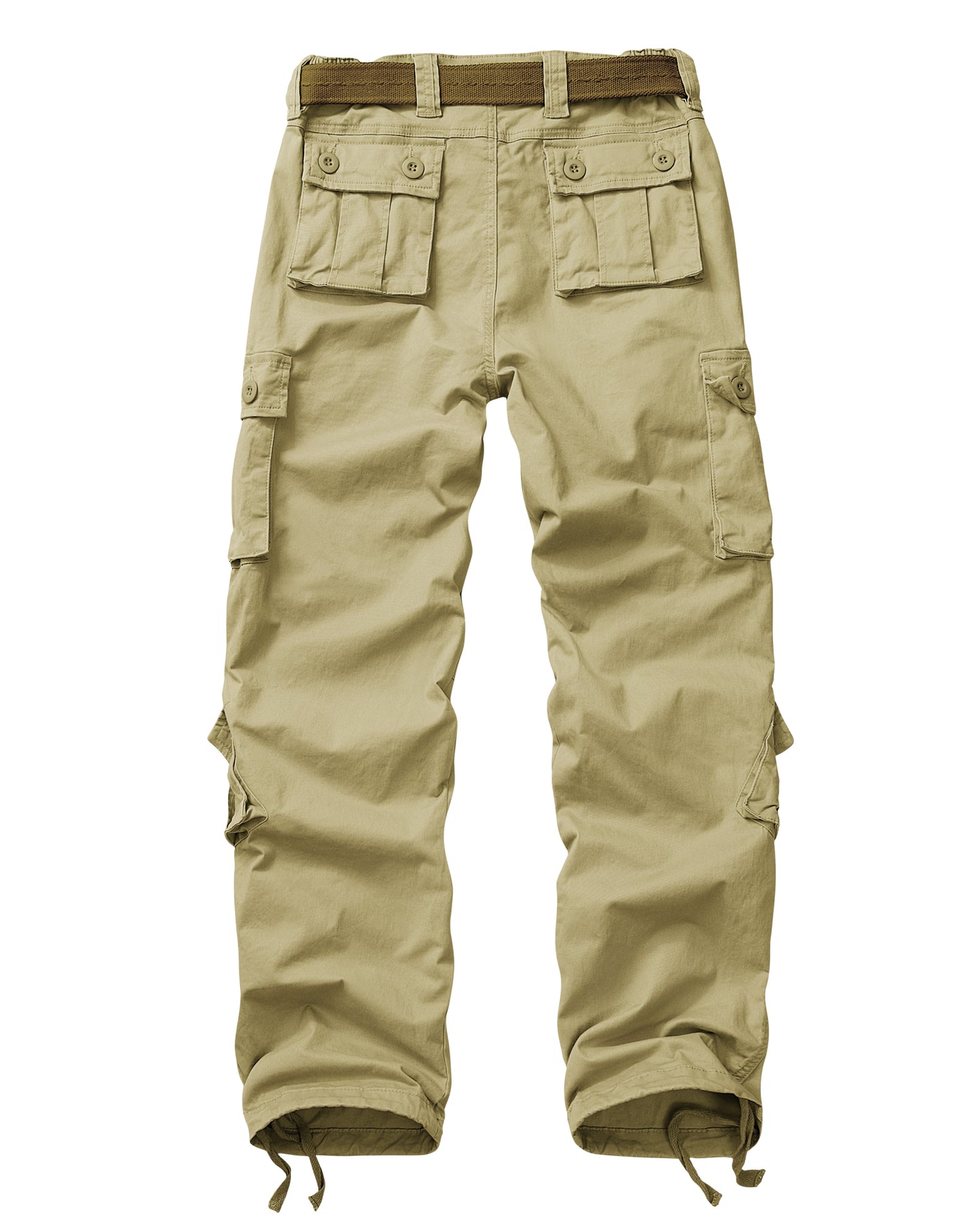 TRGPSG Women's Cargo Pants with 8 Pockets Cotton Casual Work Pants(No Belt)