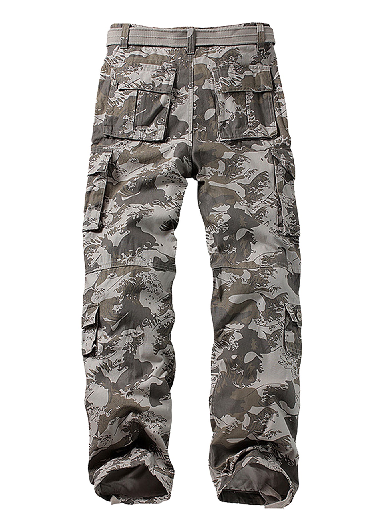 MENS CASUAL WORKWEAR CAMOUFLAGE CAMO WOODLAND OUTDOOR ARMY COMBAT TROUSERS  PANTS